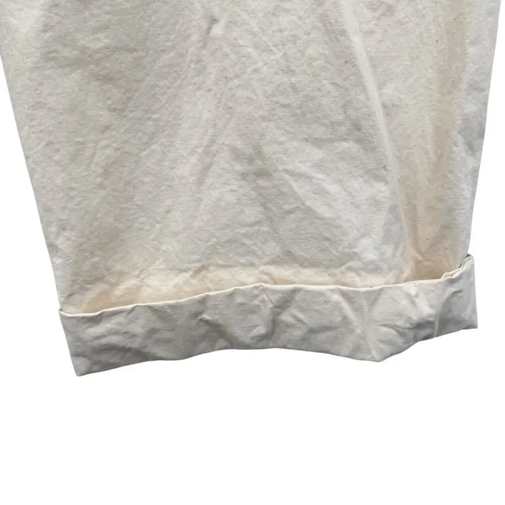 Jil Sander Cargo Pants 100% Cotton Women's IT 40 US 8 Cream Travel Quiet Luxury